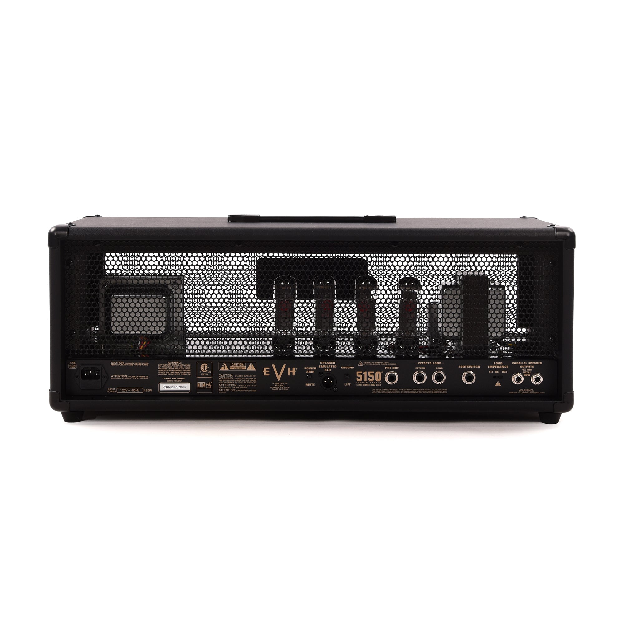 EVH 5150 Iconic Series 80W EL34 Head Black Amps / Guitar Amps / Guitar Heads