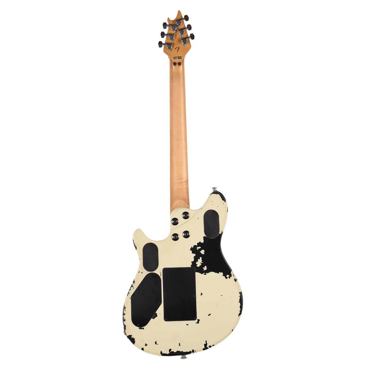 EVH Limited Edition Wolfgang Special Striped Series Distressed Ivory Electric Guitars