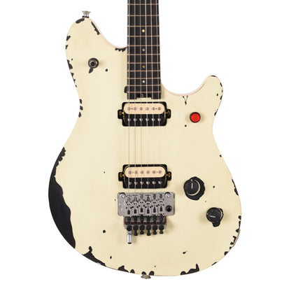 EVH Limited Edition Wolfgang Special Striped Series Distressed Ivory Electric Guitars