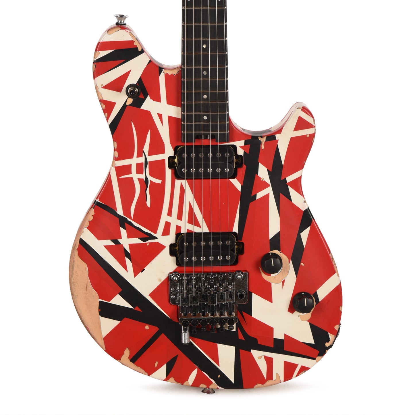 EVH Limited Edition Wolfgang Special Striped Series Red/Black/White Aged Electric Guitars