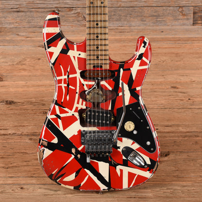 EVH Striped Series Frankenstein Relic Red / White / Black 2026 Electric Guitars