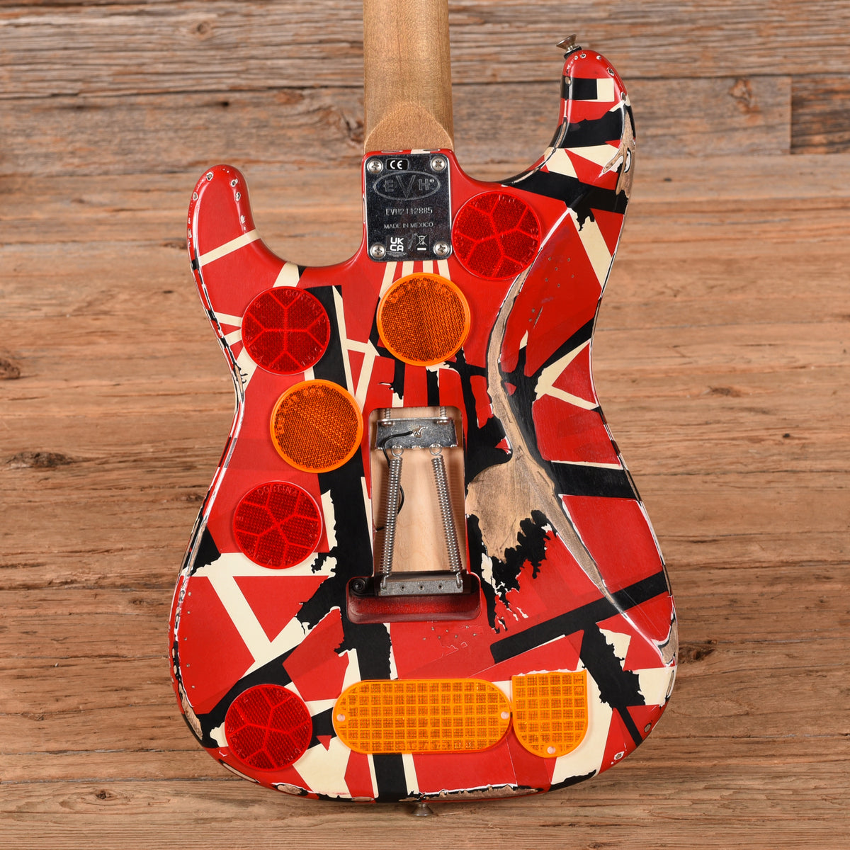 EVH Striped Series Frankenstein Relic Red / White / Black 2026 Electric Guitars