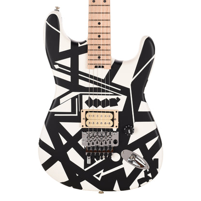 EVH Striped Series Shapes EVH White and Black Electric Guitars