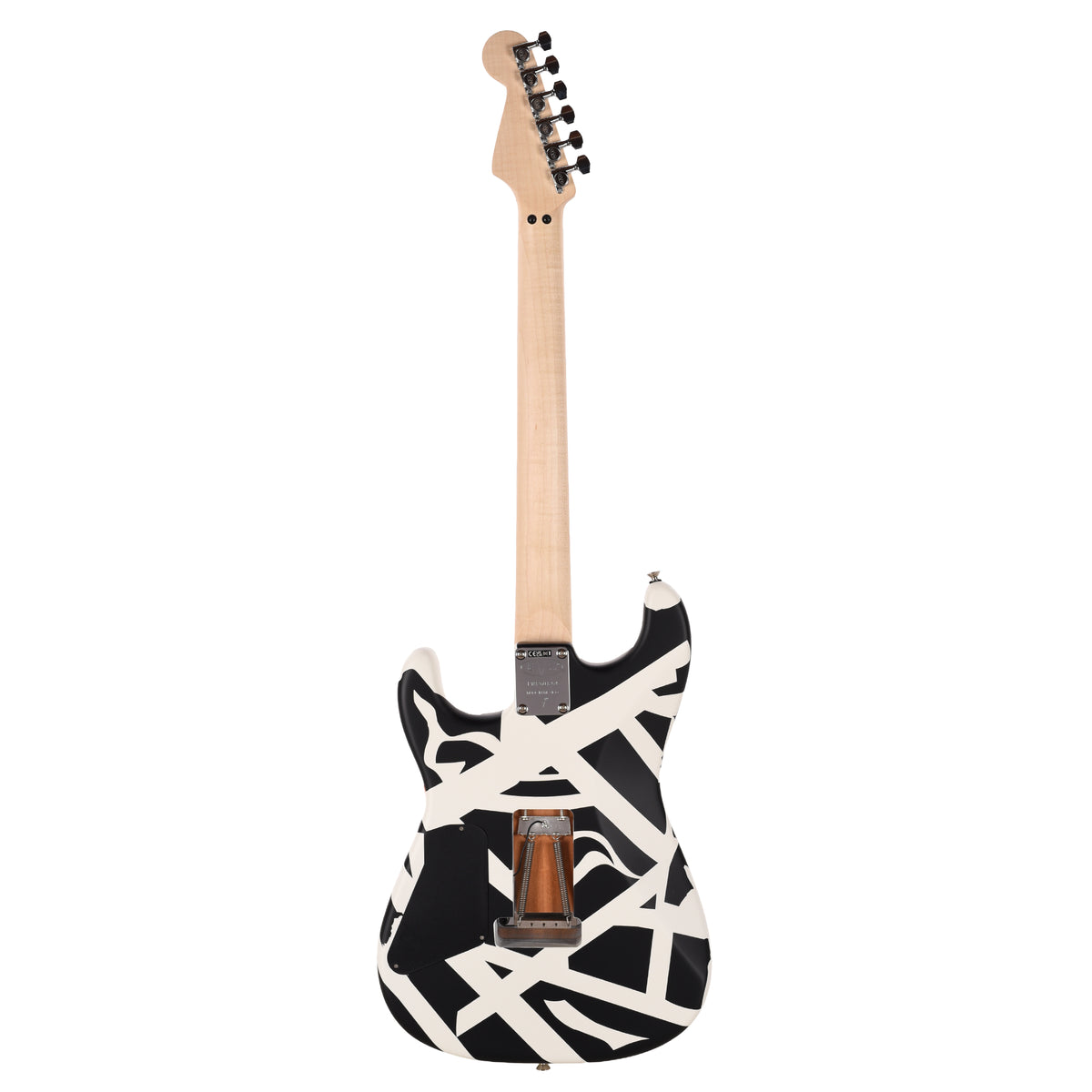 EVH Striped Series Shapes EVH White and Black Electric Guitars