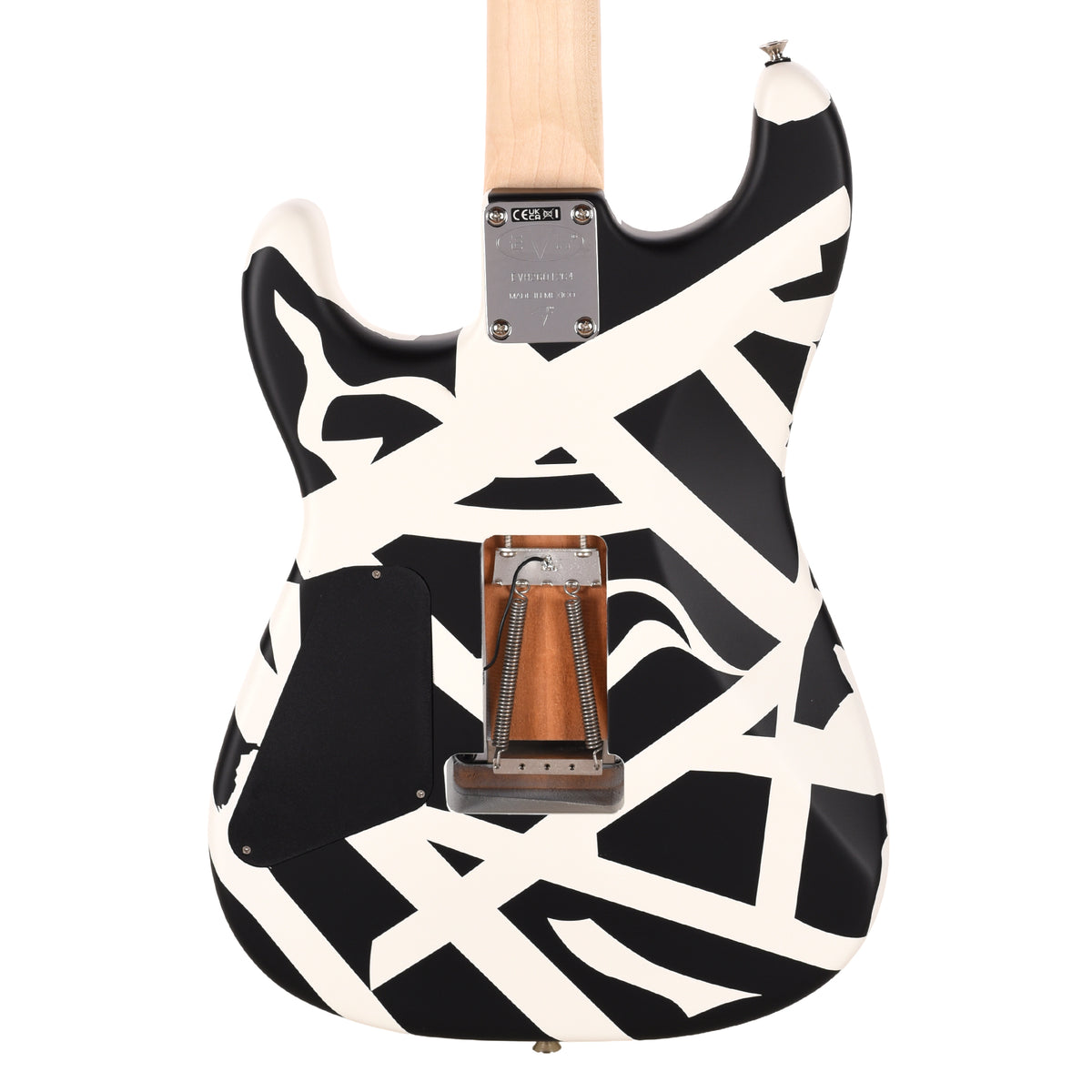 EVH Striped Series Shapes EVH White and Black Electric Guitars