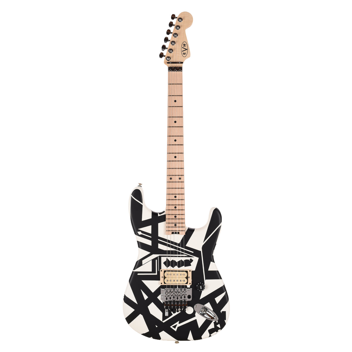 EVH Striped Series Shapes EVH White and Black Electric Guitars
