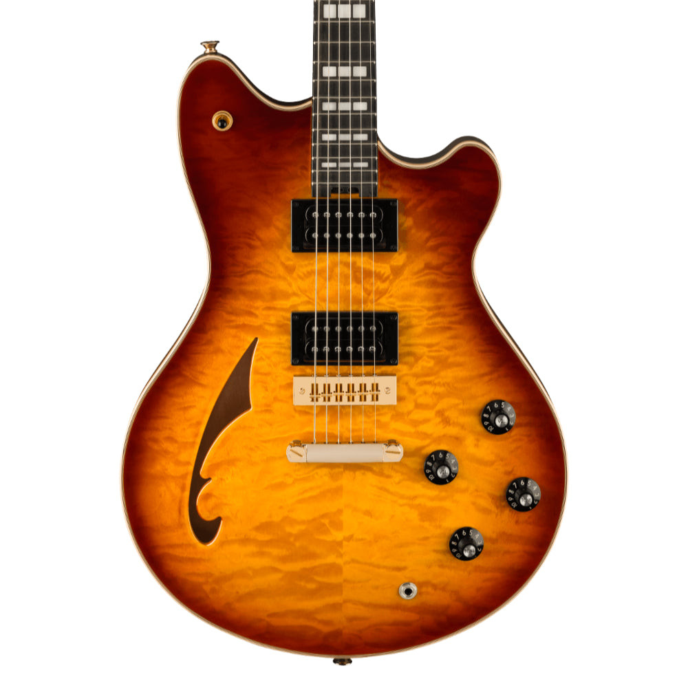 EVH SA-126 Special QM Tobacco Sunburst Electric Guitars / Semi-Hollow