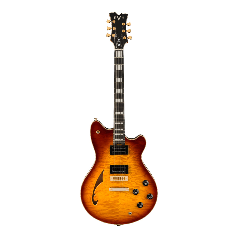 EVH SA-126 Special QM Tobacco Sunburst Electric Guitars / Semi-Hollow