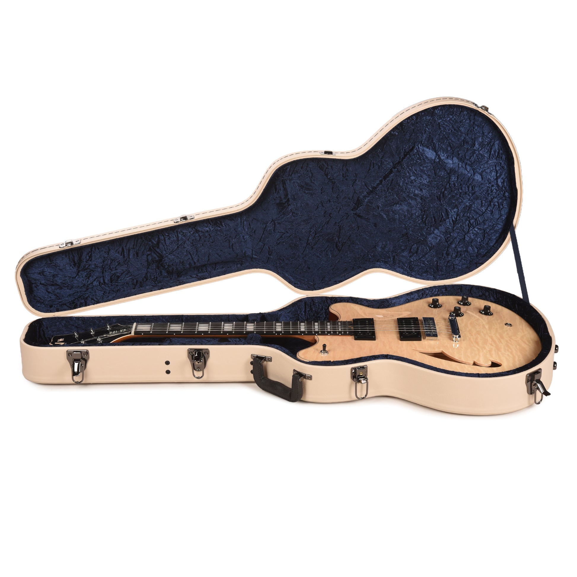 EVH SA-126 Special Quilted Maple El Natural Electric Guitars / Semi-Hollow