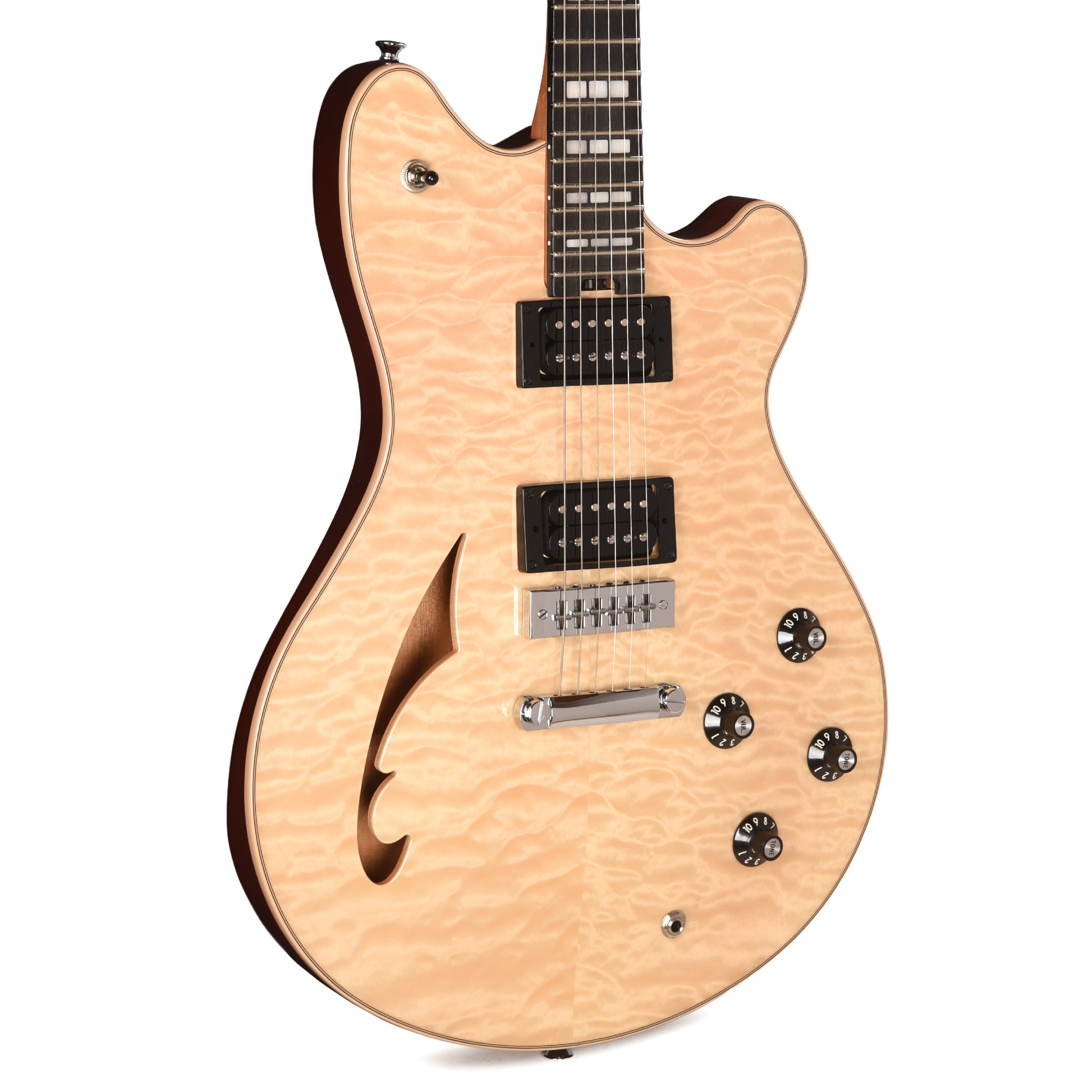 EVH SA-126 Special Quilted Maple El Natural Electric Guitars / Semi-Hollow