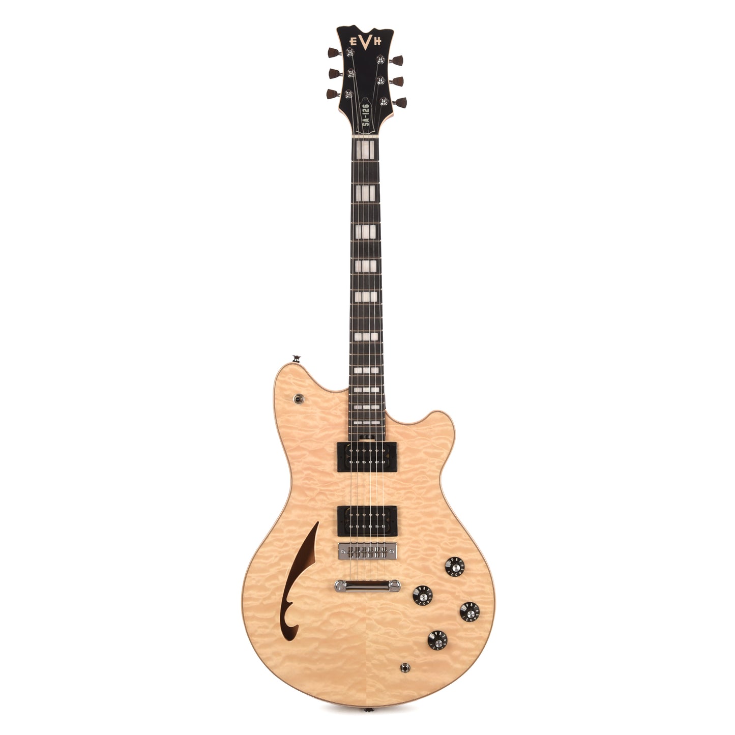 EVH SA-126 Special Quilted Maple El Natural Electric Guitars / Semi-Hollow