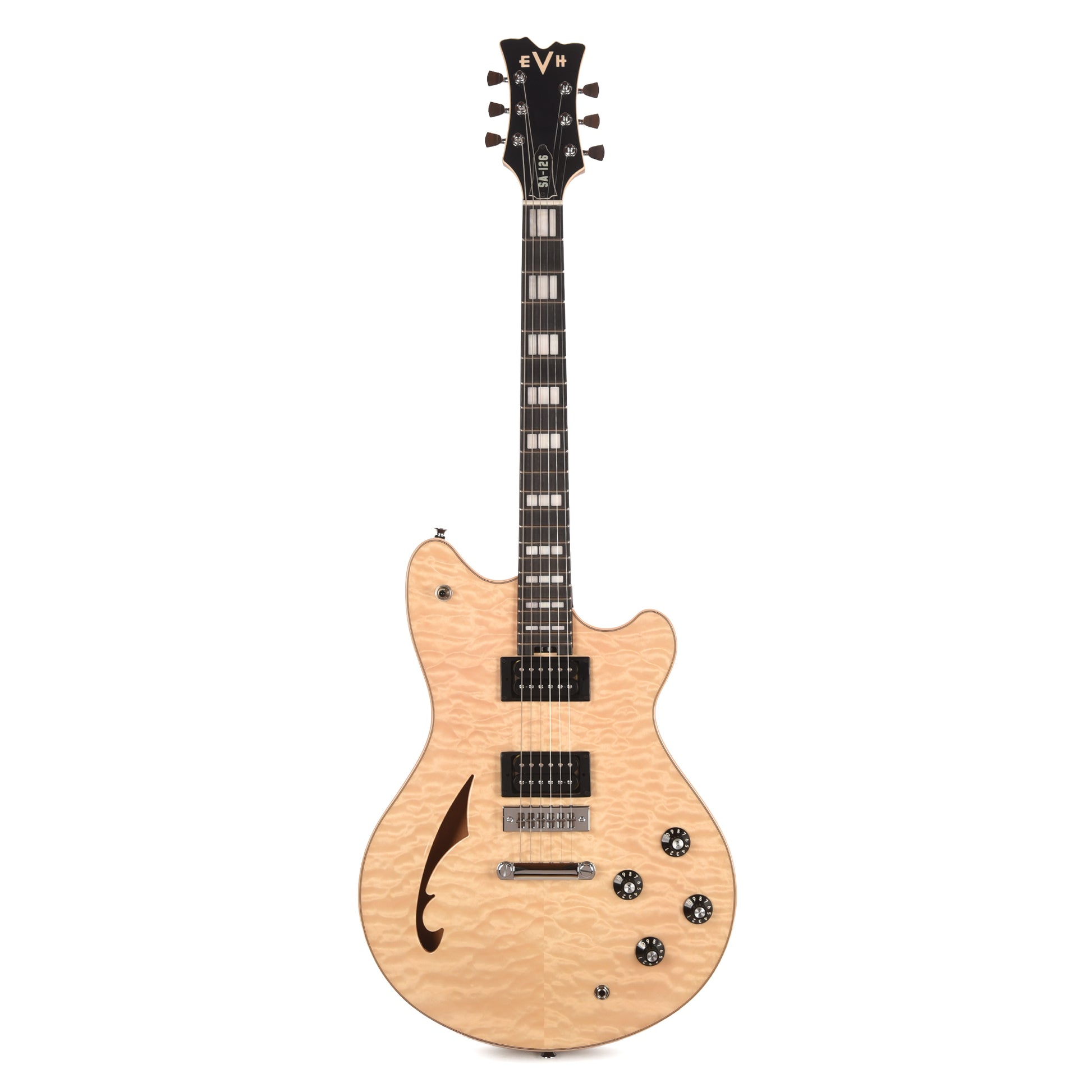 EVH SA-126 Special Quilted Maple El Natural Electric Guitars / Semi-Hollow