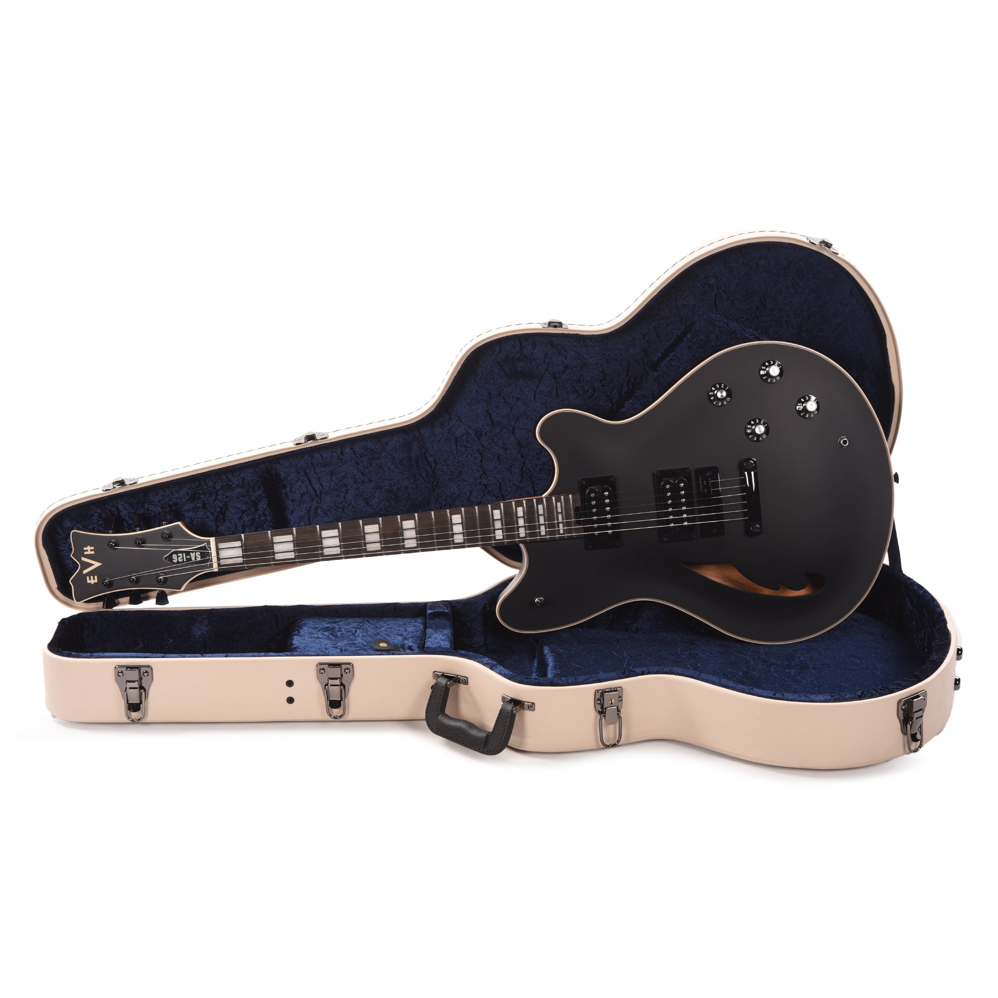 EVH SA-126 Special Stealth Black Electric Guitars / Semi-Hollow