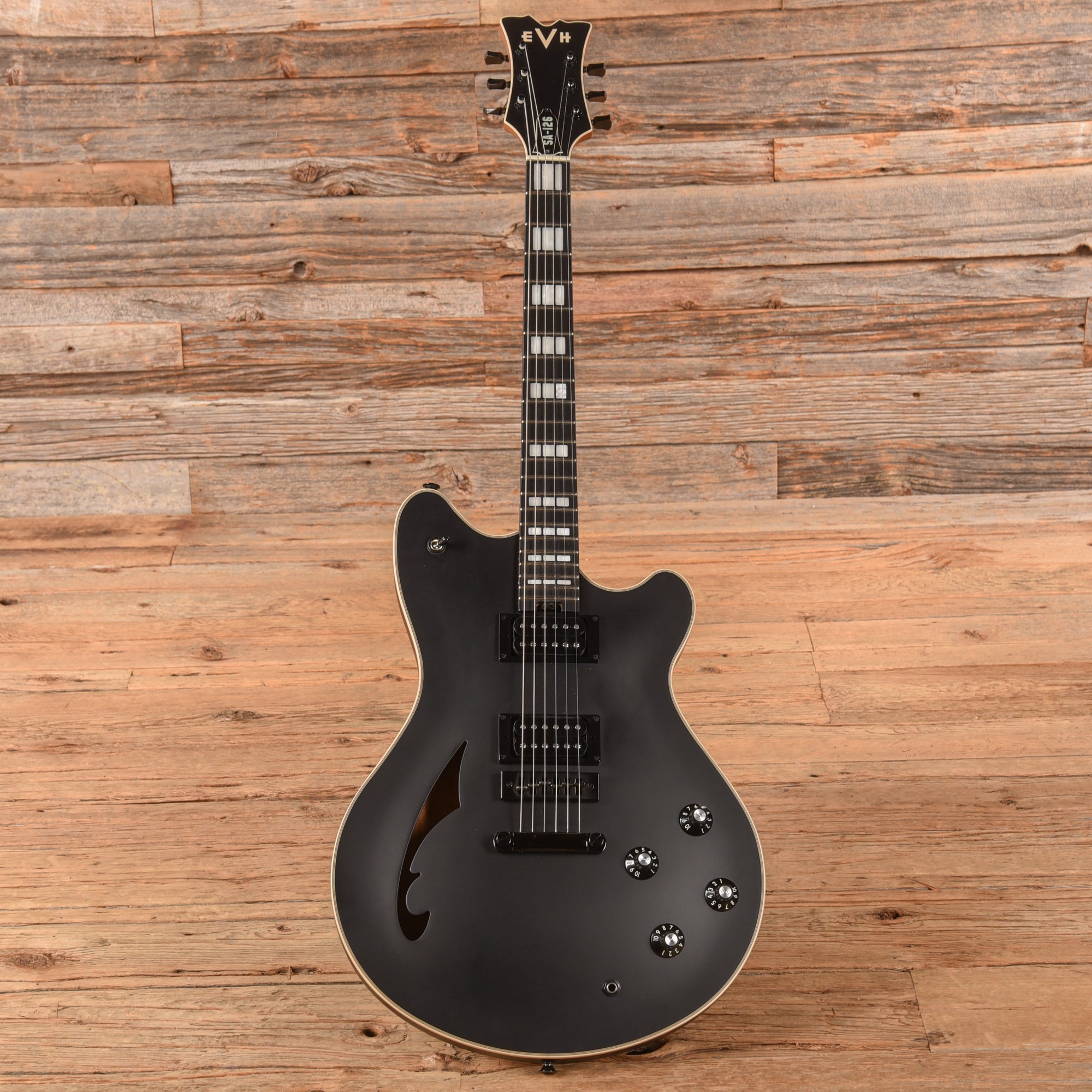 EVH SA-126 Special Stealth Black Electric Guitars / Semi-Hollow