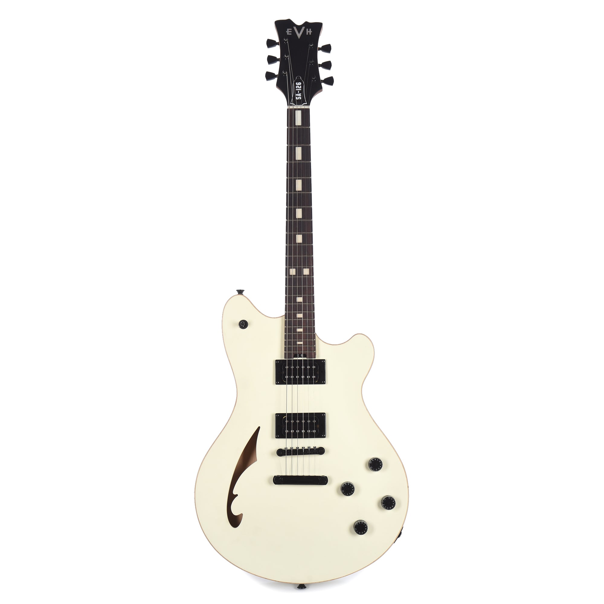EVH SA-126 Standard Satin Vintage White Electric Guitars / Semi-Hollow