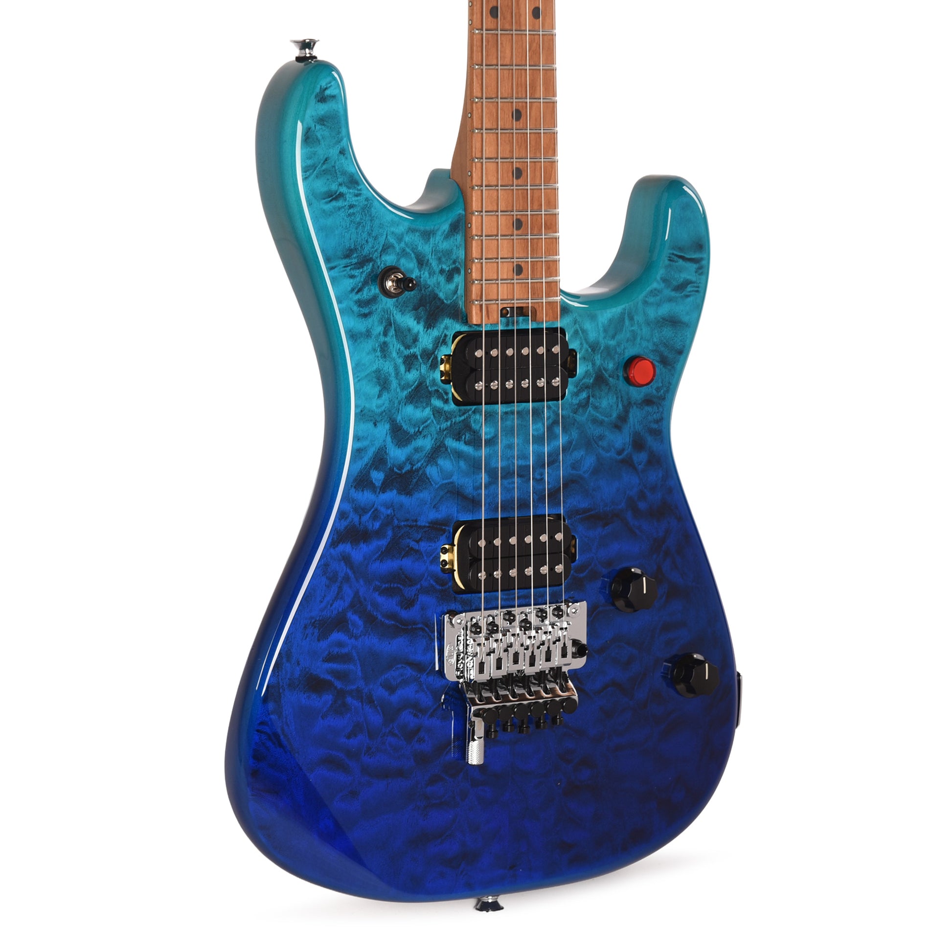 EVH 5150 Series Deluxe QM Baked Maple Pacific Drift Electric Guitars / Solid Body