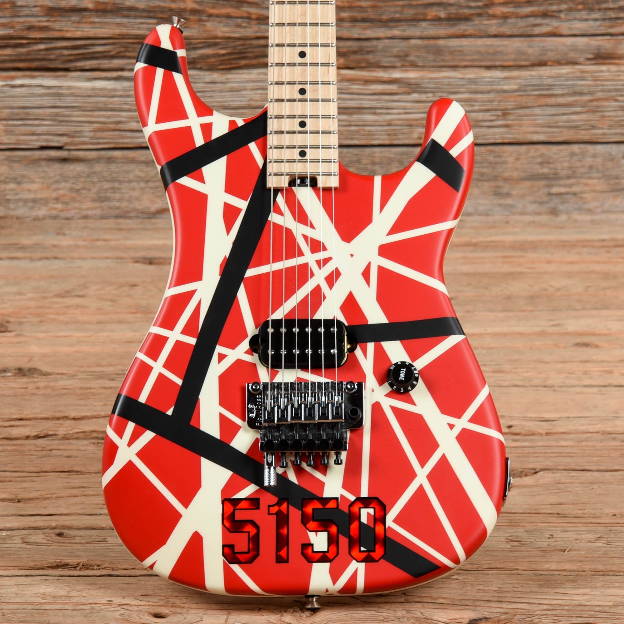 EVH 5150 Striped Series Red / Black / White 2017 Electric Guitars / Solid Body