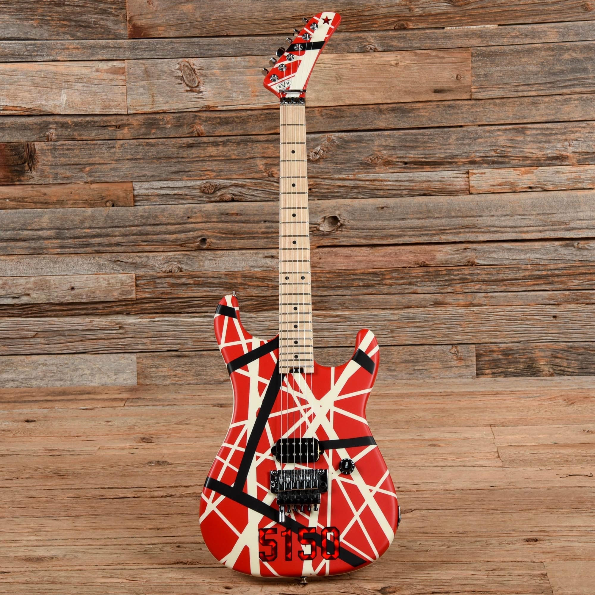 EVH 5150 Striped Series Red / Black / White 2017 Electric Guitars / Solid Body