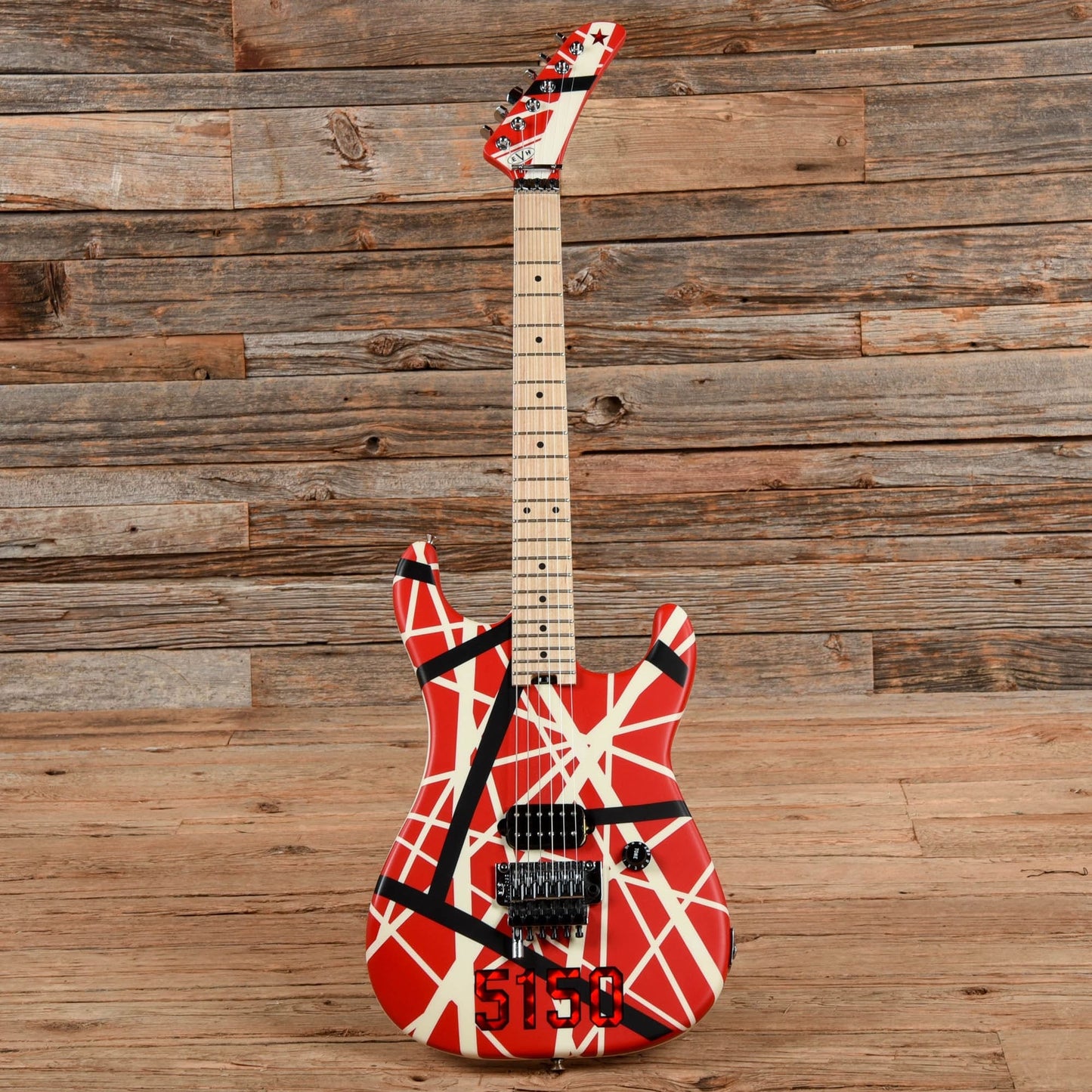 EVH 5150 Striped Series Red / Black / White 2017 Electric Guitars / Solid Body