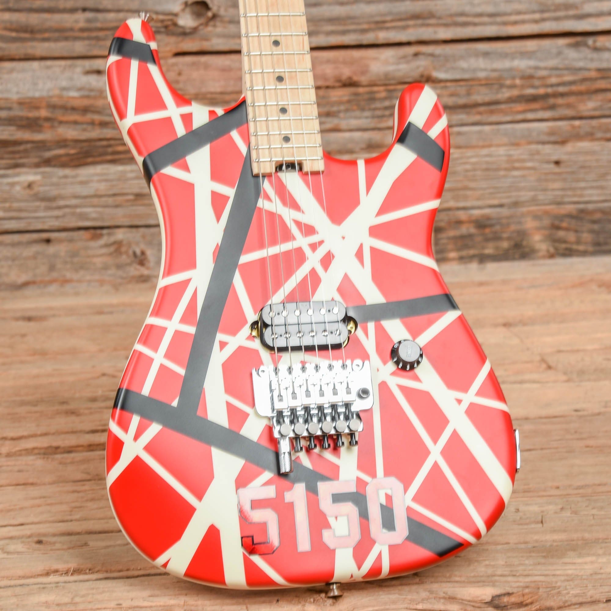 EVH 5150 Striped Series Red / Black / White 2017 Electric Guitars / Solid Body