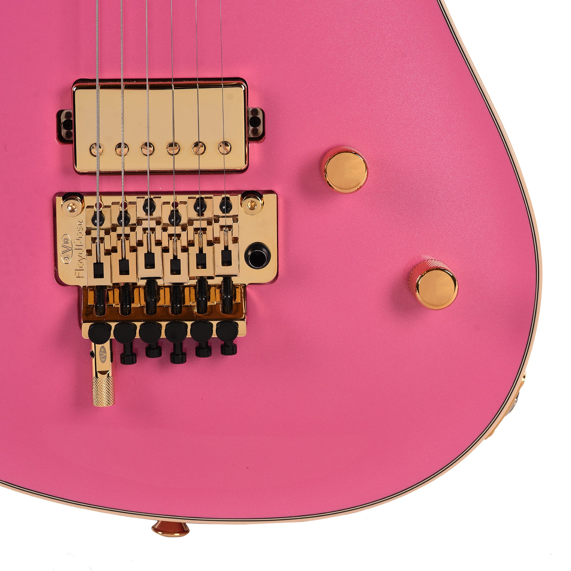 EVH Custom Shop Wolfgang 2H FR Platinum Pink Electric Guitars / Solid Body