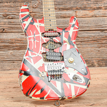 EVH Frankie Red/White/Black Relic Red/White/Black 2021 Electric Guitars / Solid Body