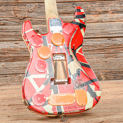 EVH Frankie Red/White/Black Relic Red/White/Black 2021 Electric Guitars / Solid Body
