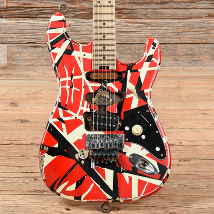 EVH Frankie Red/White/Black Relic Red/White/Black 2021 Electric Guitars / Solid Body