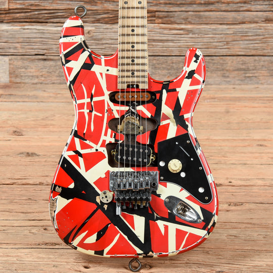 EVH Frankie Red/White/Black Relic Red/White/Black 2021 Electric Guitars / Solid Body