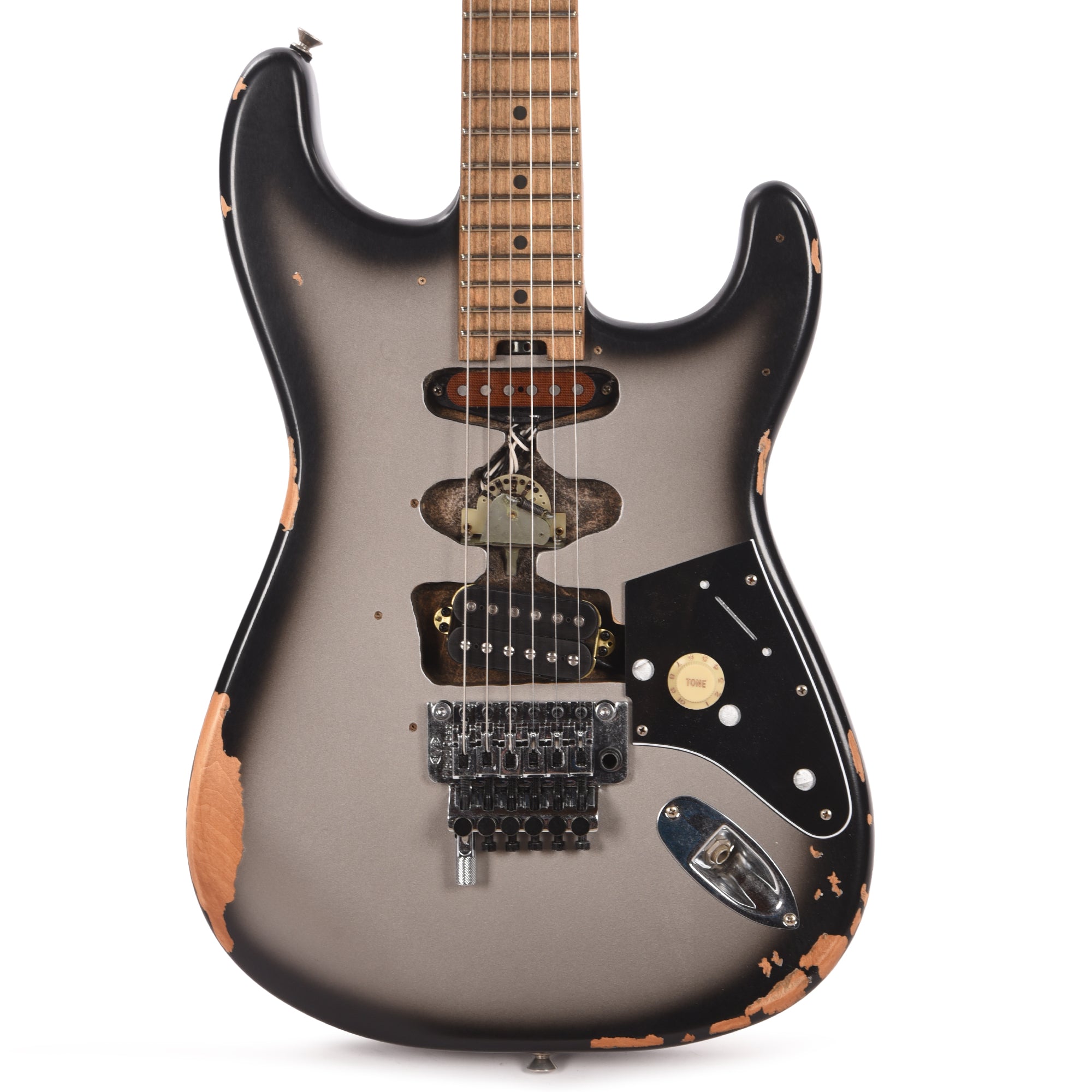 EVH Limited Edition Frankenstein Relic Series Silverburst Electric Guitars / Solid Body