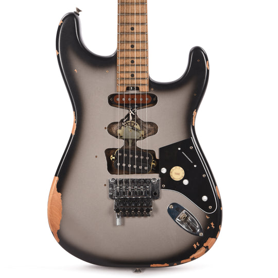 EVH Limited Edition Frankenstein Relic Series Silverburst Electric Guitars / Solid Body