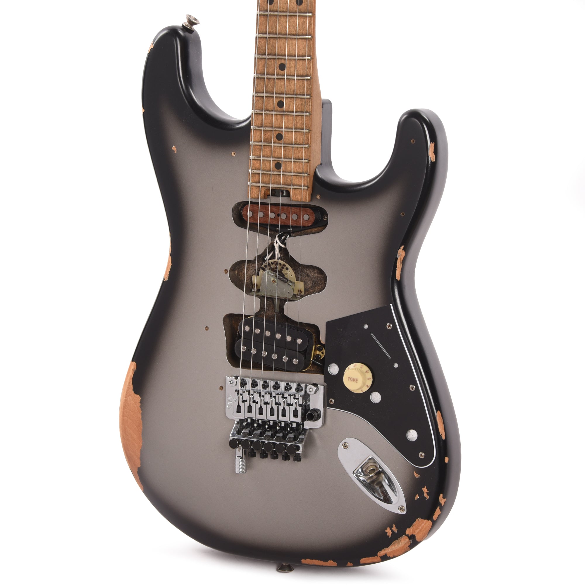 EVH Limited Edition Frankenstein Relic Series Silverburst Electric Guitars / Solid Body