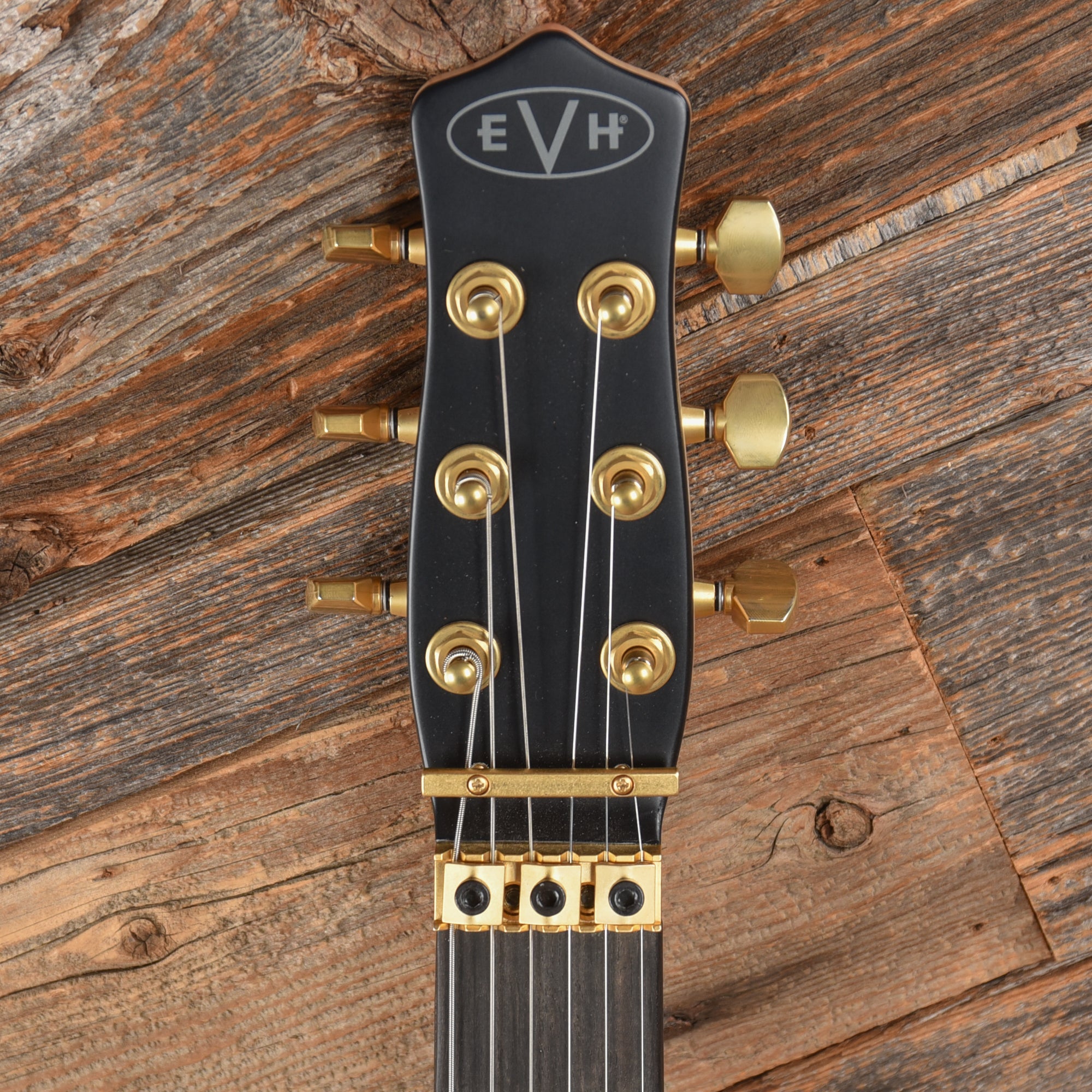 EVH Limited Edition Star Satin Black w/Gold Hardware Electric Guitars / Solid Body