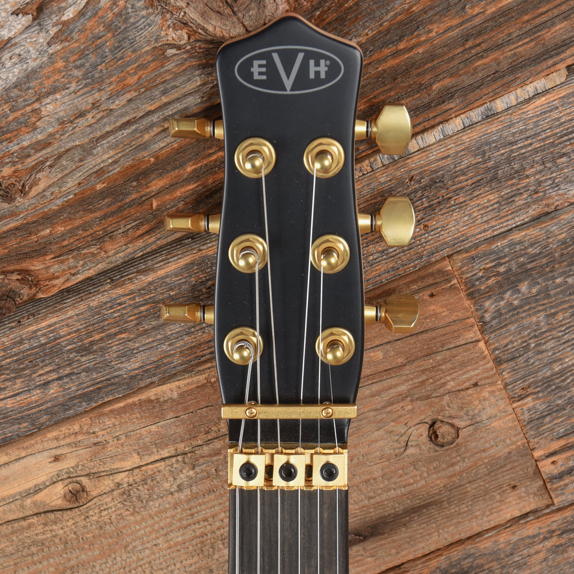 EVH Limited Edition Star Satin Black w/Gold Hardware Electric Guitars / Solid Body