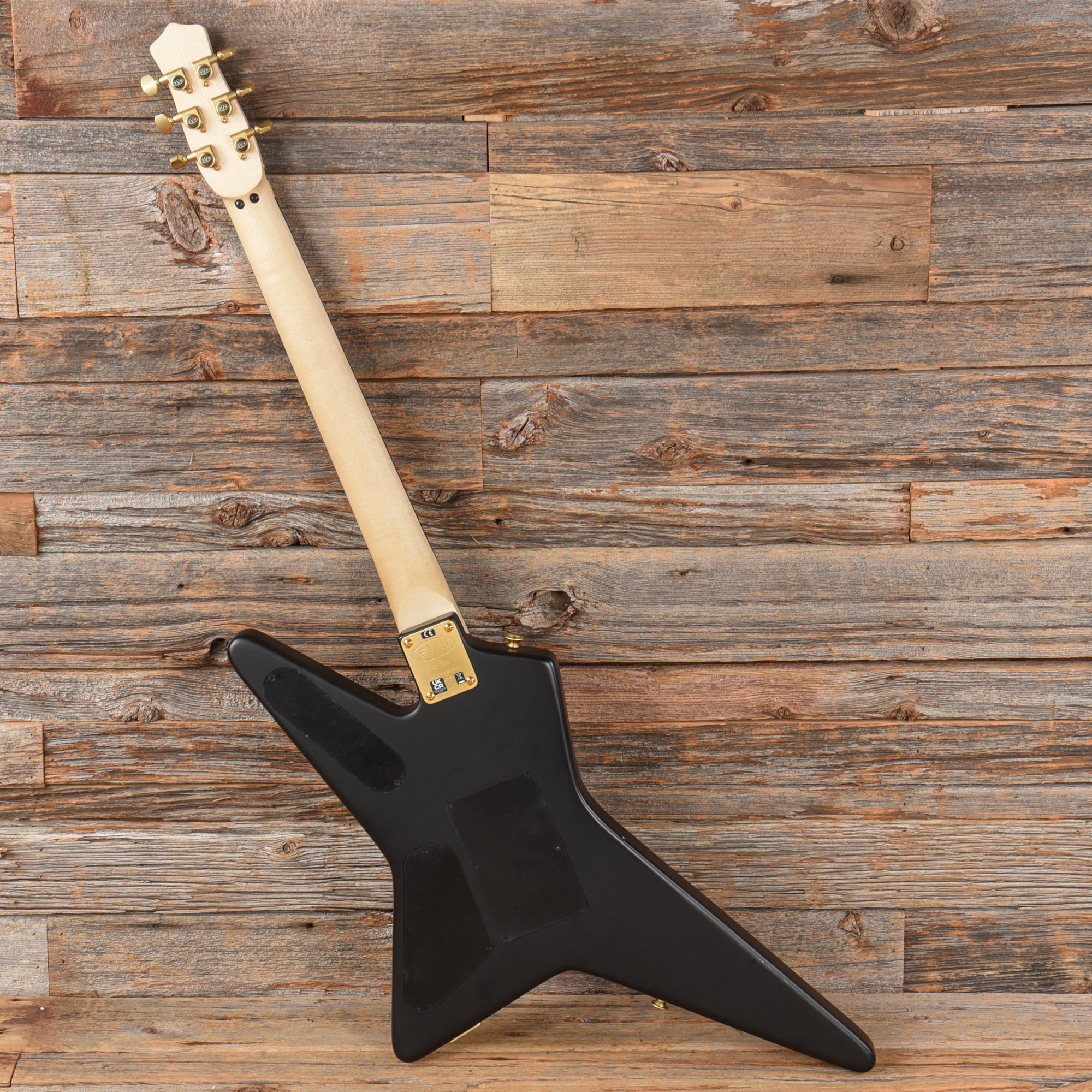 EVH Limited Edition Star Satin Black w/Gold Hardware Electric Guitars / Solid Body