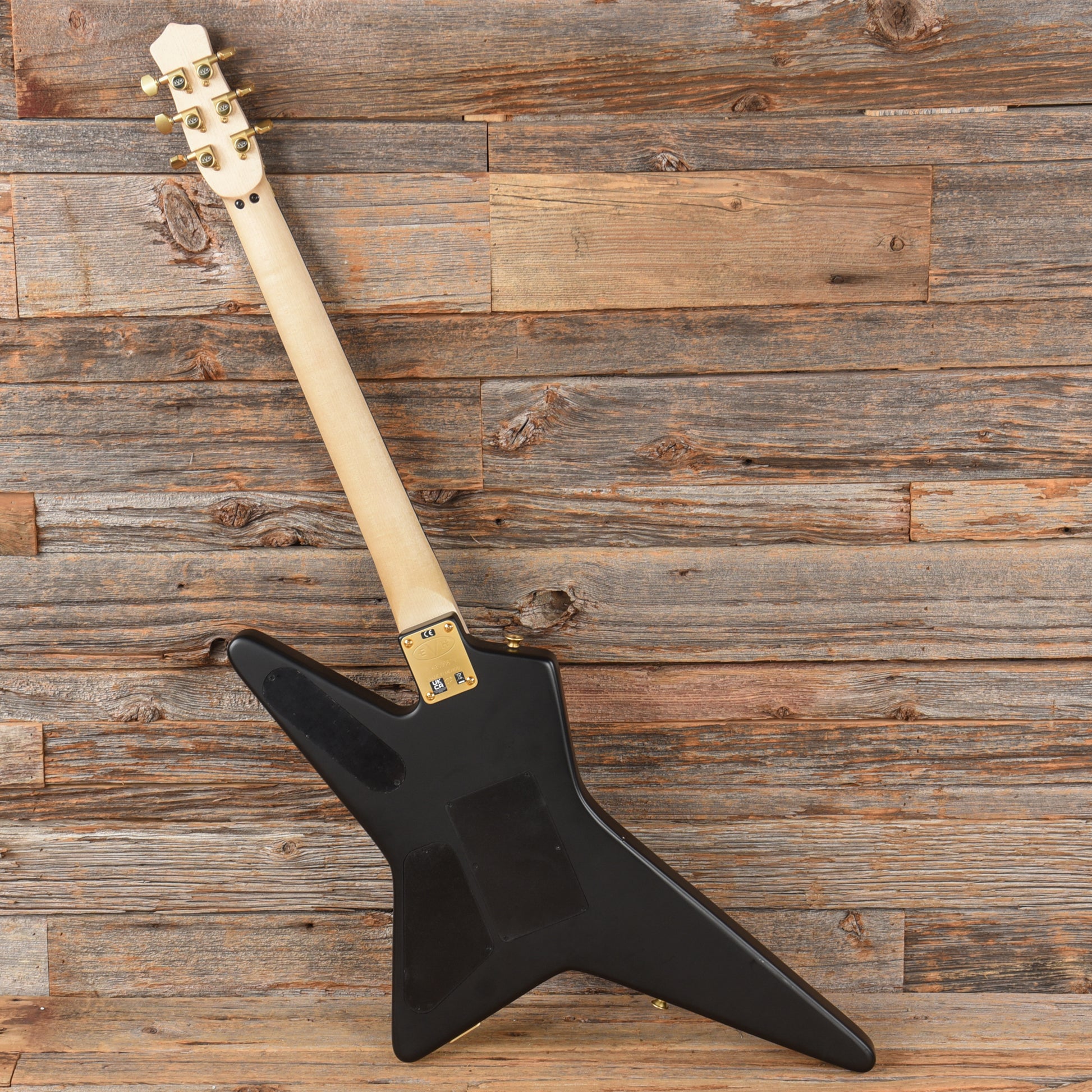 EVH Limited Edition Star Satin Black w/Gold Hardware Electric Guitars / Solid Body