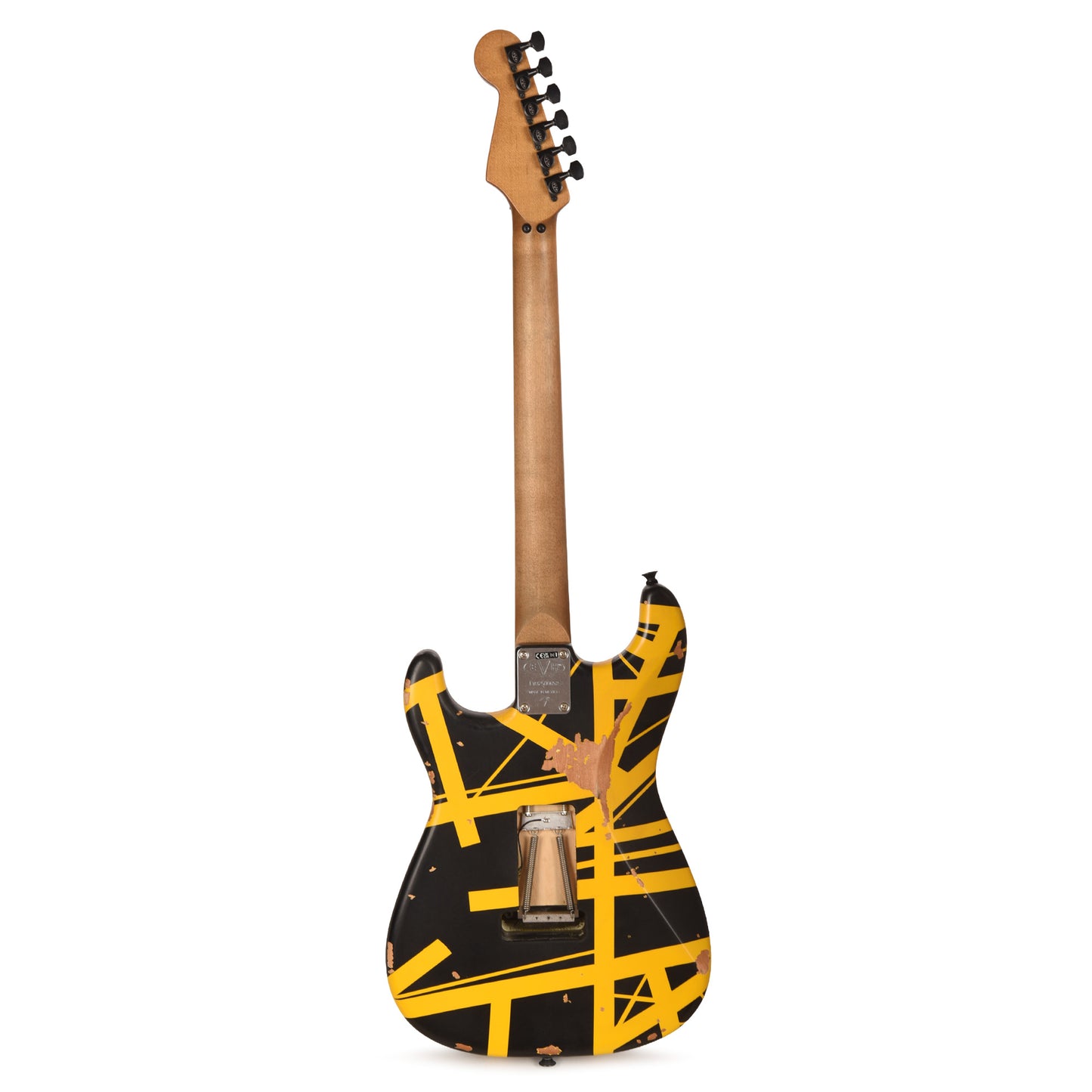 EVH Limited Edition Striped Series Frankenstein Frankie Black w/Yellow Stripes Aged Electric Guitars / Solid Body