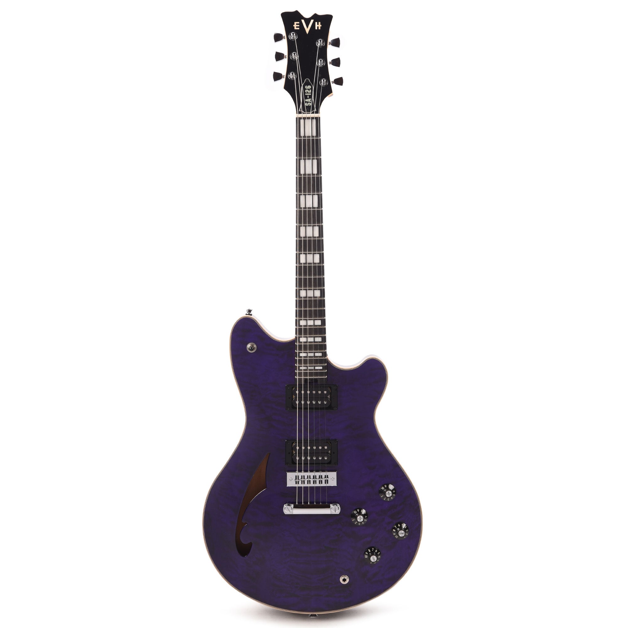 EVH SA-126 Special QM Transparent Purple Electric Guitars / Solid Body