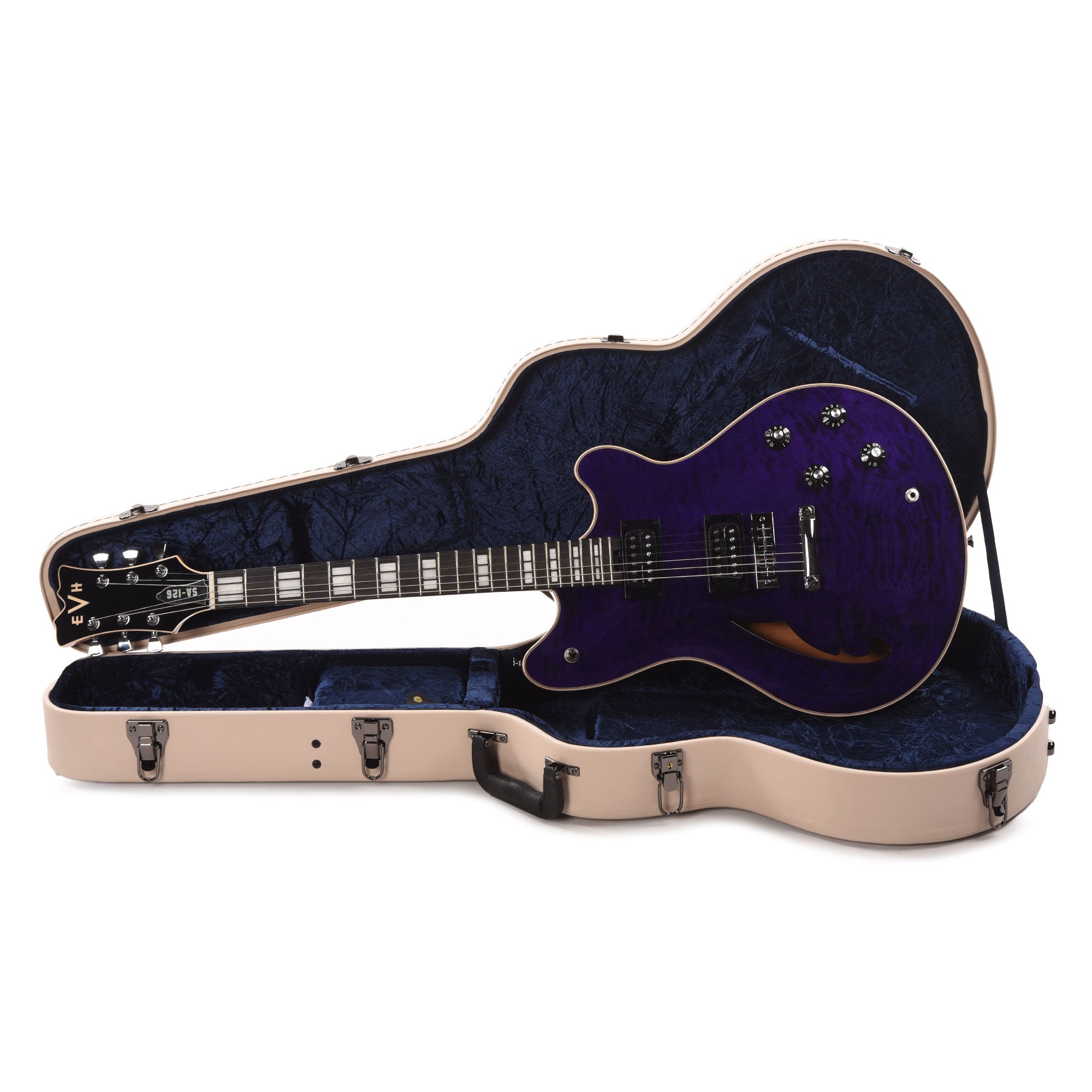EVH SA-126 Special QM Transparent Purple Electric Guitars / Solid Body