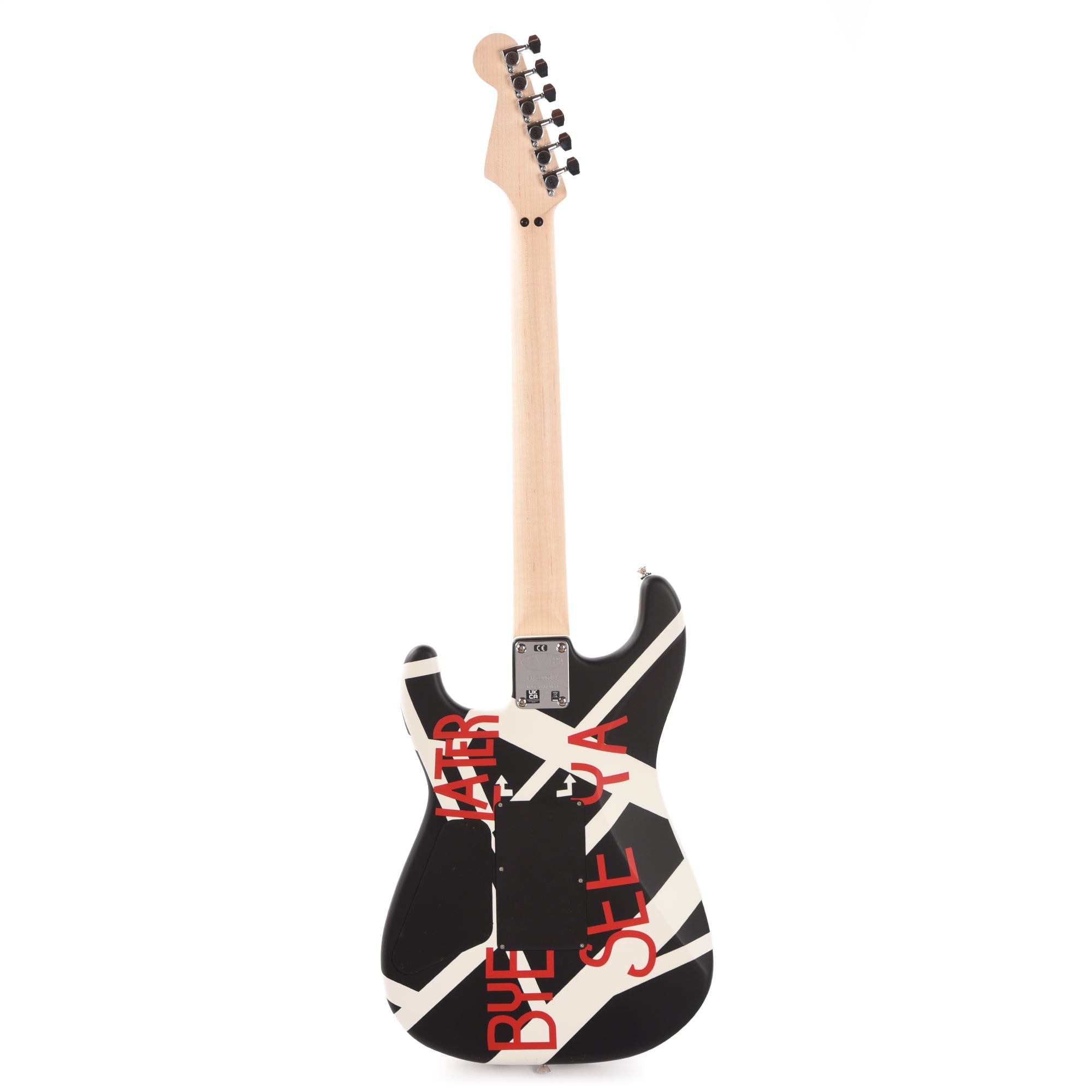 EVH Striped Series Circles White and Black Electric Guitars / Solid Body
