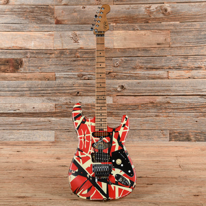 EVH Striped Series Frankie Relic Red / White / Black 2021 Electric Guitars / Solid Body