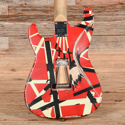 EVH Striped Series Frankie Relic Red / White / Black 2021 Electric Guitars / Solid Body