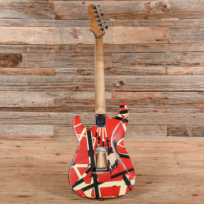EVH Striped Series Frankie Relic Red / White / Black 2021 Electric Guitars / Solid Body