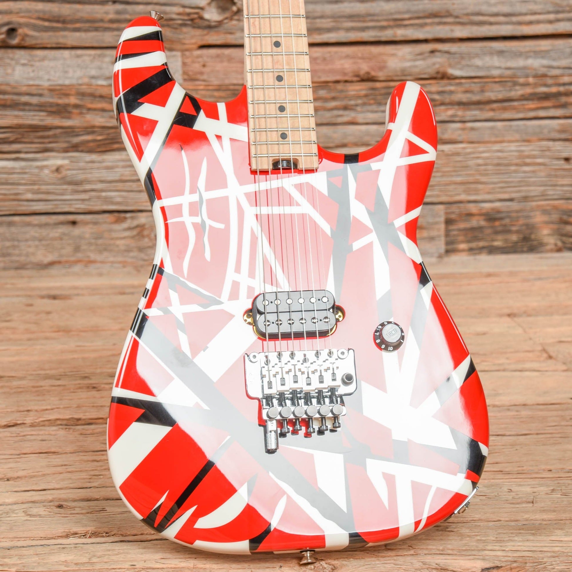 EVH Striped Series Red / Black / White Electric Guitars / Solid Body