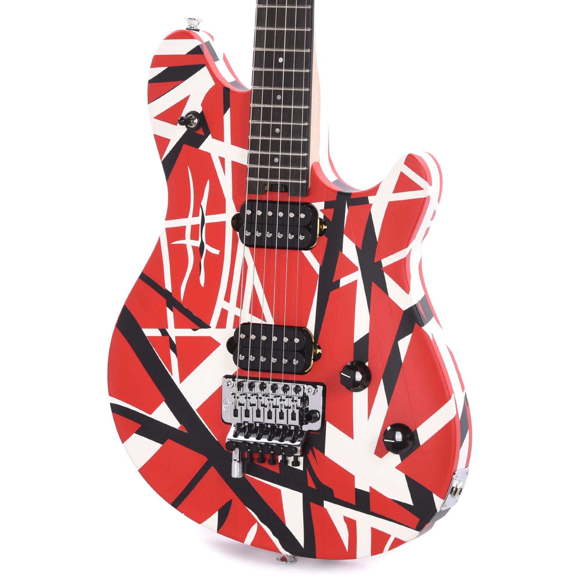 EVH Wolfgang Special Striped Red, Black, and White Electric Guitars / Solid Body