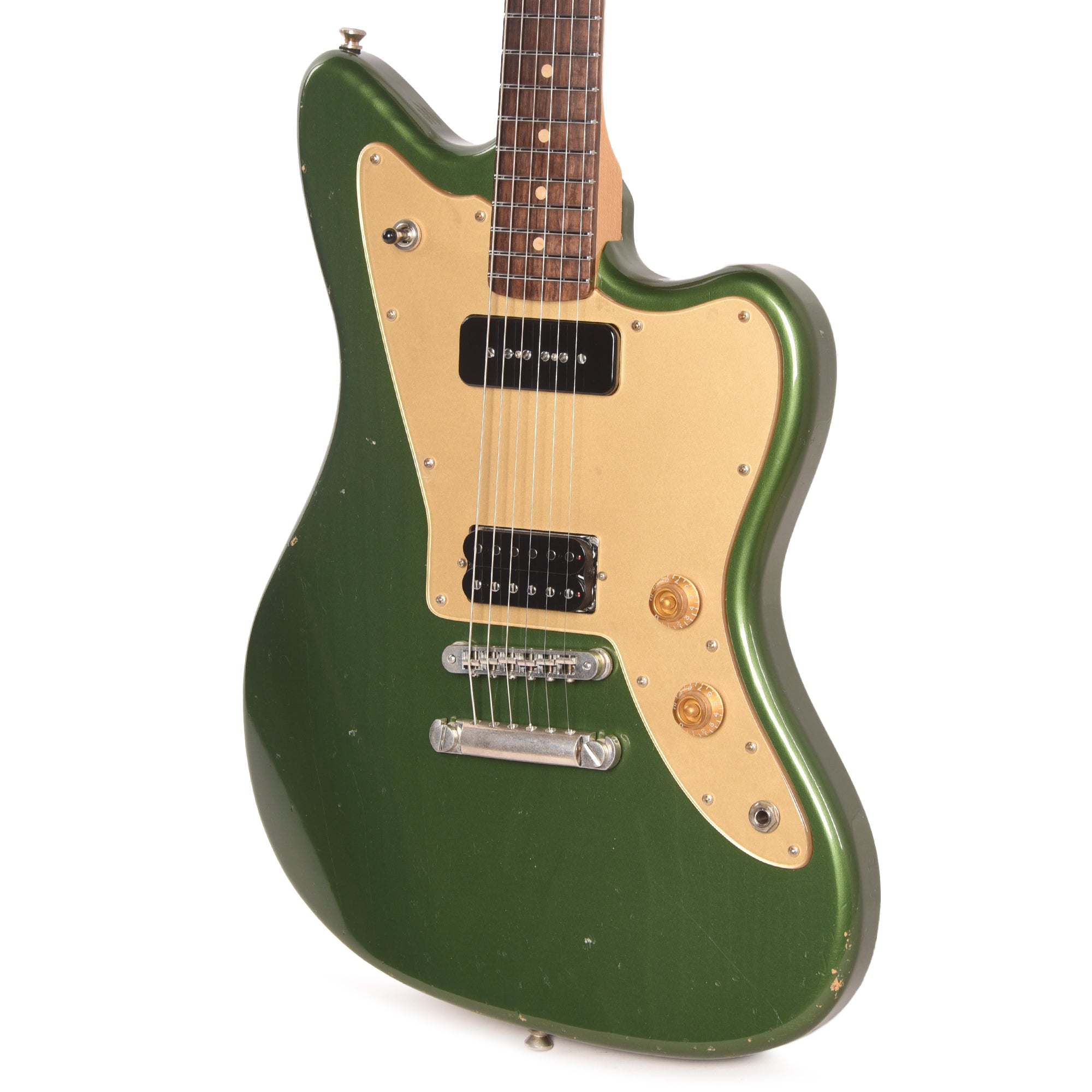Fano Alt de Facto JM6 Cadillac Green Light Distress w/McNelly Pickups & Stainless Steel Frets Electric Guitars / Solid Body