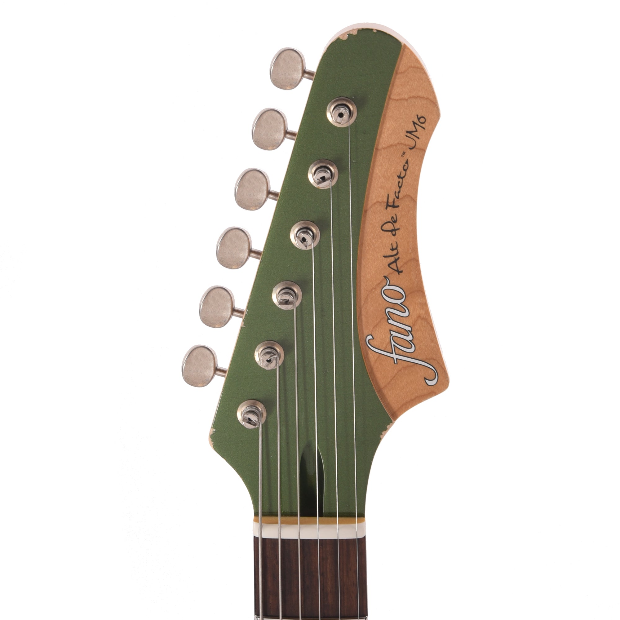 Fano Alt de Facto JM6 Cadillac Green Light Distress w/McNelly Pickups & Stainless Steel Frets Electric Guitars / Solid Body