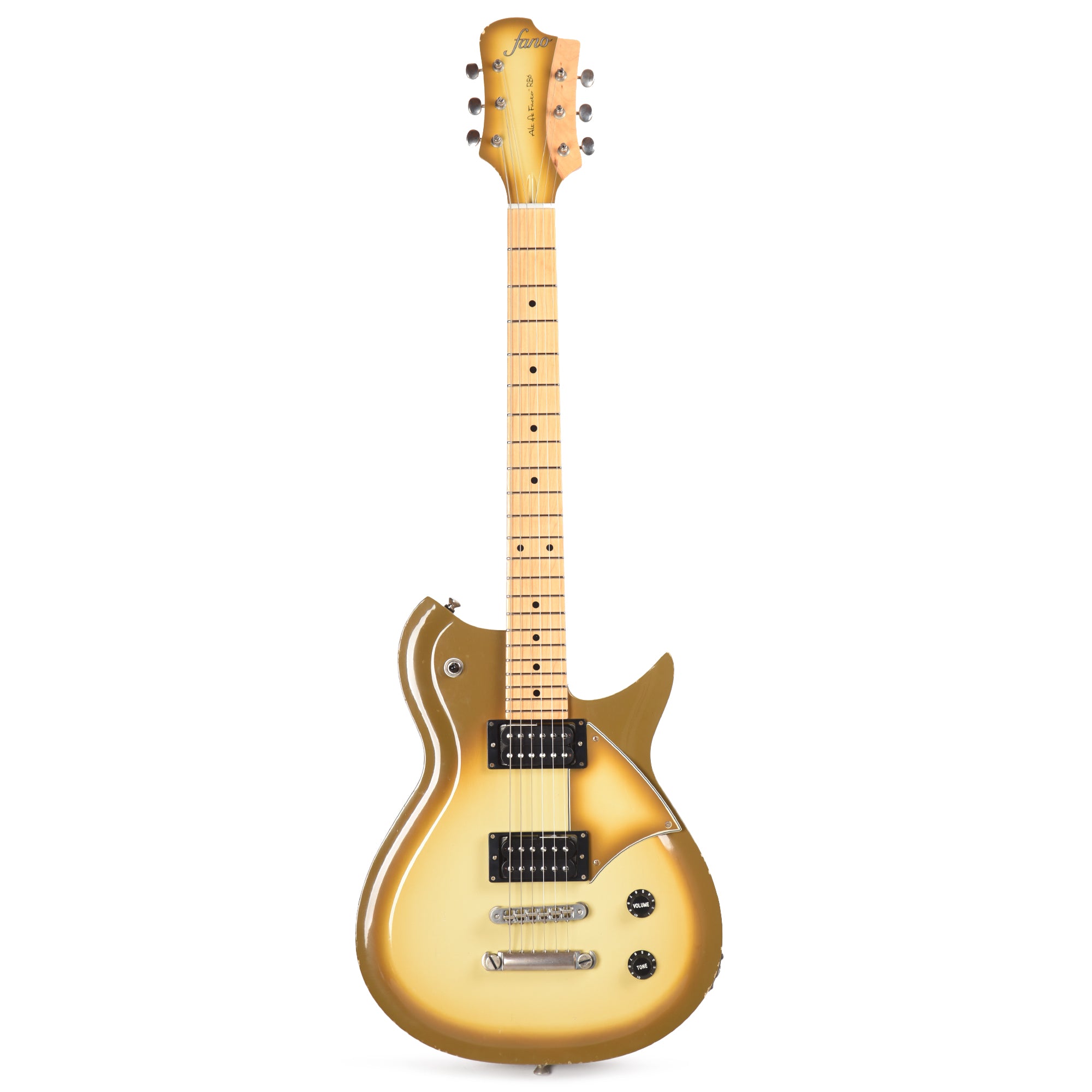 Fano Alt de Facto RB6 Antigua Burst Light Distress w/Mojo Pickups & Stainless Steel Frets Electric Guitars / Solid Body
