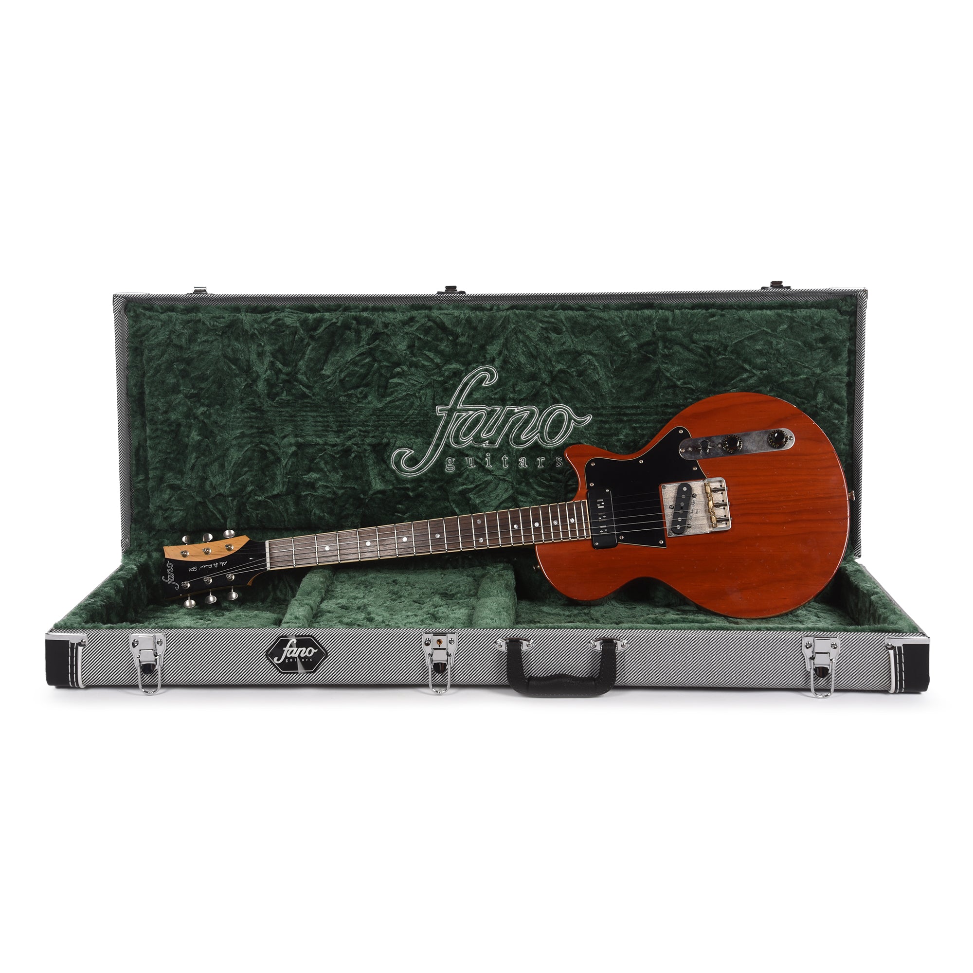 Fano Alt de Facto SP6 Faded Cherry Light Distress w/Mojo Pickups & Stainless Steel Frets Electric Guitars / Solid Body