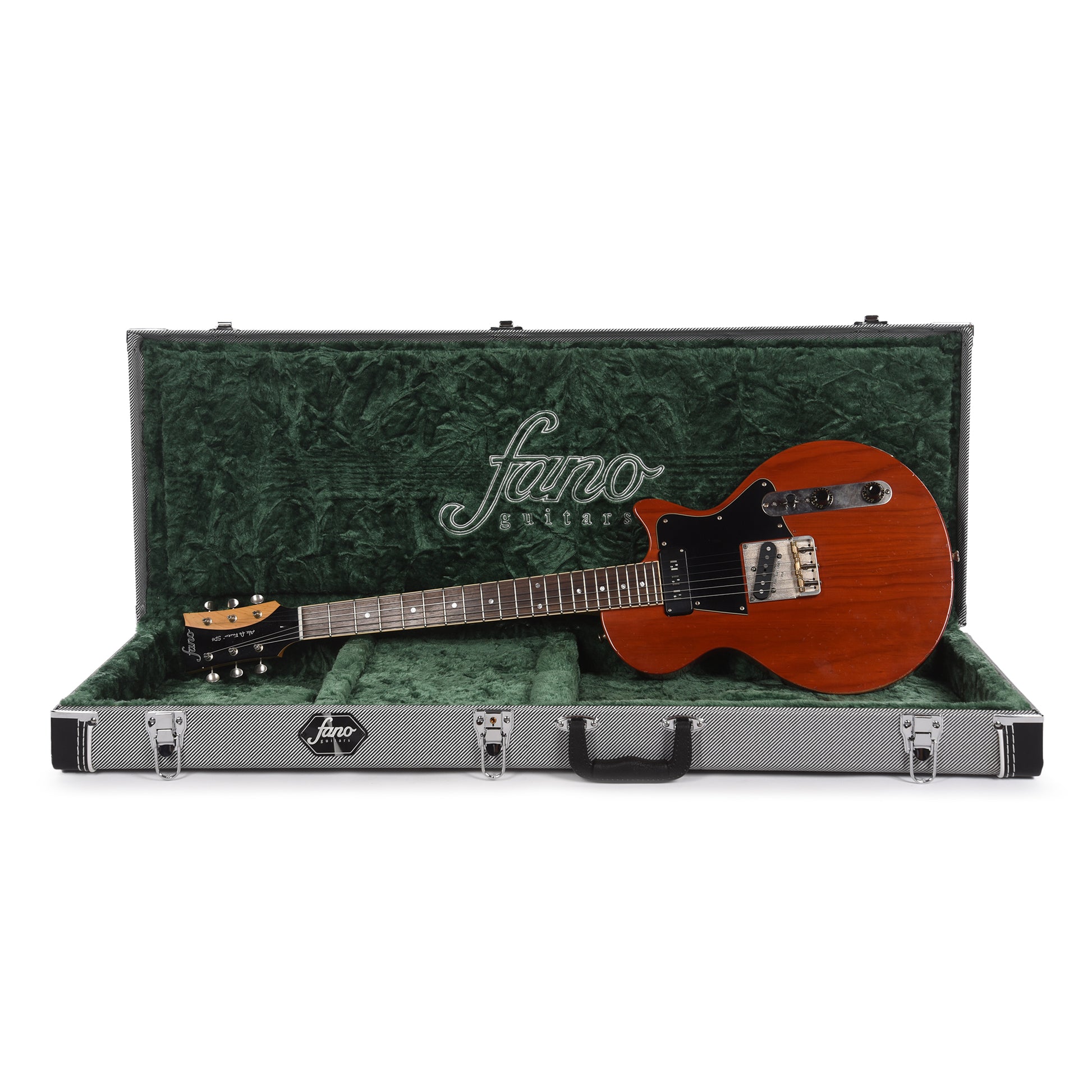 Fano Alt de Facto SP6 Faded Cherry Light Distress w/Mojo Pickups & Stainless Steel Frets Electric Guitars / Solid Body